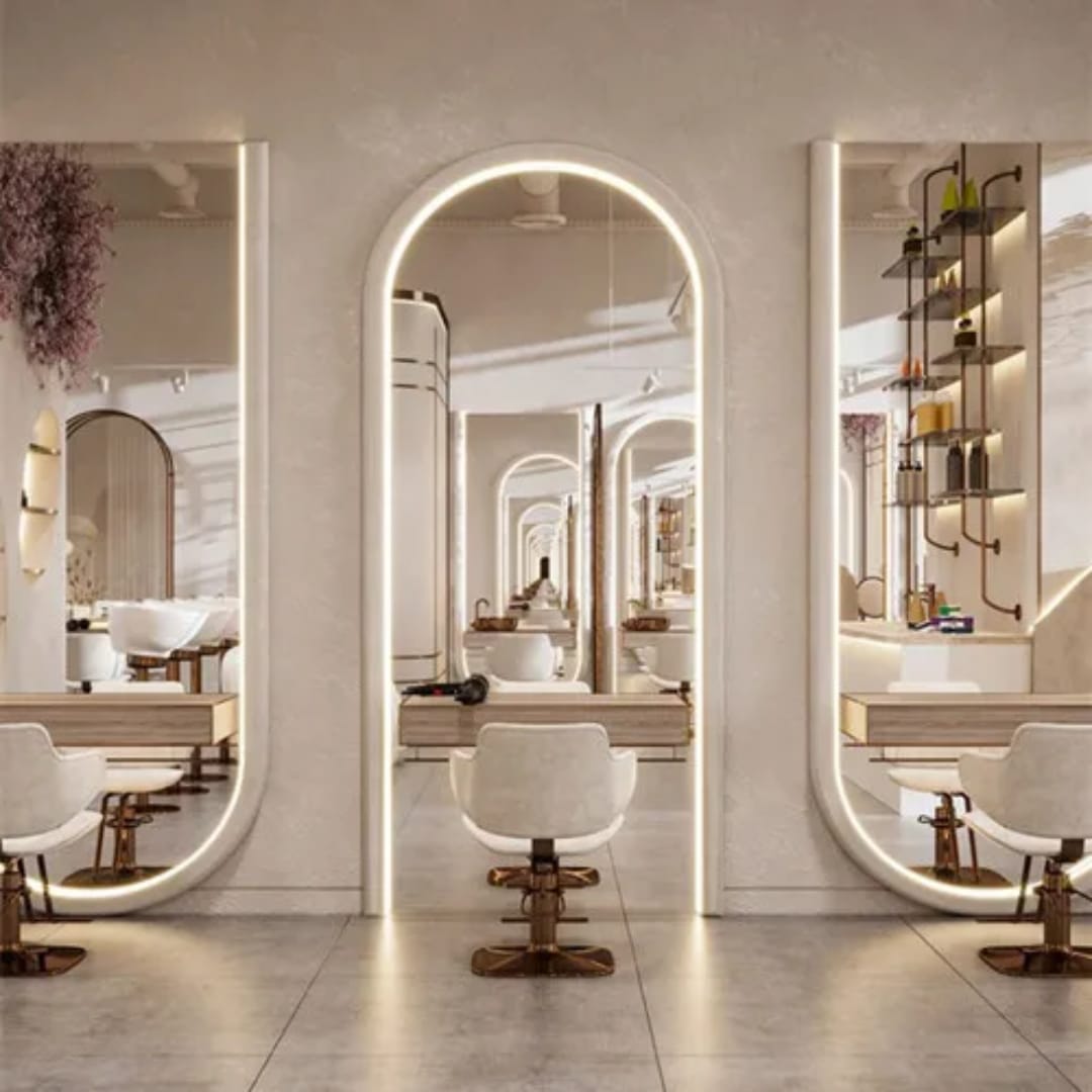 Miroir Arche Lumineux LED (Coiffure / Maquillage)